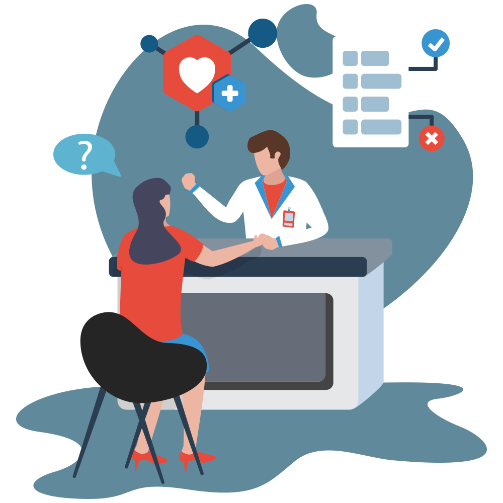 consultation with the doctor